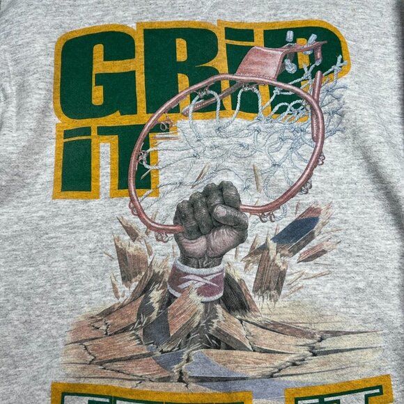 VTG 90s Reebok Grip It Feel It Basketball Gray XL Insta Pump Sweatshirt Thrashed - Picture 9 of 13